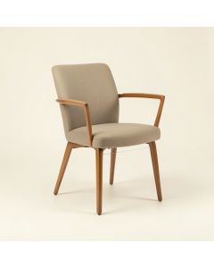 Keeney Contemporary King Louis Back Side Chair In Clear (synthetic illustration; no displayed measurements)