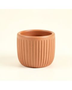 Linden Bridge Empty Candle Holder - Terracotta (synthetic illustration; no displayed measurements)