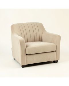 Dune Bluff Upholstered Armchair - Beige (synthetic illustration; no displayed measurements)
