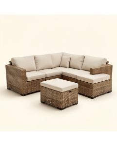 Winebarger Patio Sectional With Cushions (synthetic illustration; no displayed measurements)