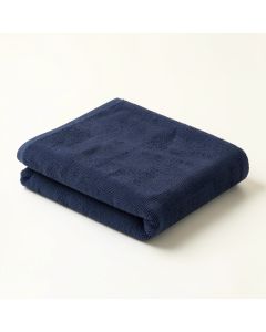 Heath Bend Bath Towel - Navy (synthetic illustration; no displayed measurements)