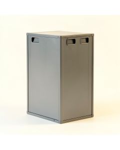 Moss Arc Closed Outdoor Storage Box - Gray (synthetic illustration; no displayed measurements)