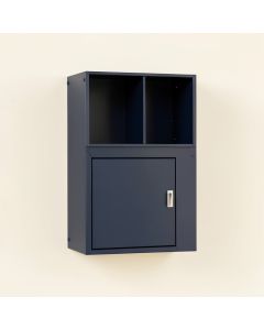 Spruce Bridge Wall-Mounted Entry Cabinet - Navy (synthetic illustration; no displayed measurements)