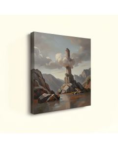 Looking Back - Wrapped Canvas Painting Print (synthetic illustration; no displayed measurements)