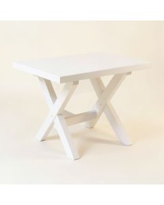 Bay Bridge Patio Table - White (synthetic illustration; no displayed measurements)