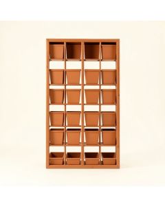 Bay Canyon Empty Vertical Garden Frame - Terracotta (synthetic illustration; no displayed measurements)