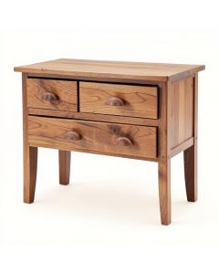Joulane Solid Wood 3 - Drawer End Table (synthetic illustration; no displayed measurements)
