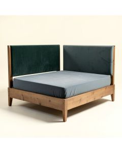Goodrich Velvet Upholstered Standard Bed (synthetic illustration; no displayed measurements)