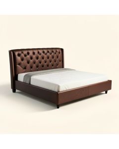 Upholstered Tufted Low Profile Standard Bed (synthetic illustration; no displayed measurements)