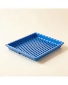 River Branch Empty Under-Desk Cable Tray - Blue (synthetic illustration; no displayed measurements)