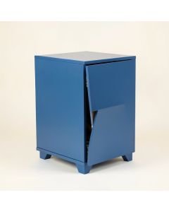 Birch Crossing Freestanding Pull-Out Hamper Cabinet - Blue (synthetic illustration; no displayed measurements)