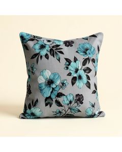 Adaliz Fleurs Turquoise Throw Pillow (synthetic illustration; no displayed measurements)