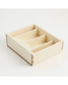 Ridge Bluff Empty Pantry Drawer Organizer Insert - Cream (synthetic illustration; no displayed measurements)