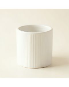 Cove Crossing Empty Candle Holder - White (synthetic illustration; no displayed measurements)