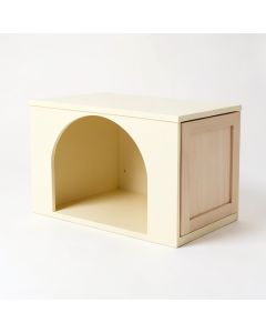 Maple Canyon Empty Furniture-Style Litter Enclosure - Cream (synthetic illustration; no displayed measurements)
