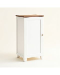 Lucee 9 '' W X 31.5 '' H X 9 '' D Free-Standing Bathroom Cabinet (synthetic illustration; no displayed measurements)