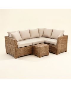 Wragby 5 Piece Rattan Sectional Seating Group With Cushions (synthetic illustration; no displayed measurements)