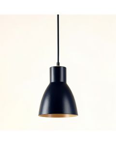 Wren Crossing Pendant Light Suspended From One Plain Cable - Navy (synthetic illustration; no displayed measurements)