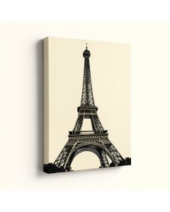 Eiffel Tower Graphic Art On Wrapped Canvas (synthetic illustration; no displayed measurements)