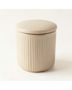 Cedar Crossing Storage Canister With Lid - Beige (synthetic illustration; no displayed measurements)