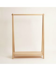 Summit Bluff Empty Garment Rack - Beige (synthetic illustration; no displayed measurements)