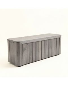 Stone Bridge Narrow Outdoor Storage Bench - Gray (synthetic illustration; no displayed measurements)