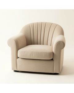 Shore Dale Upholstered Armchair - Beige (synthetic illustration; no displayed measurements)