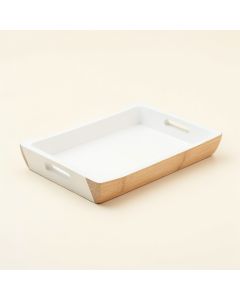 Fern Bluff Serving Tray - White (synthetic illustration; no displayed measurements)