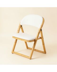 Shore Dale Folding Outdoor Chair - White (synthetic illustration; no displayed measurements)