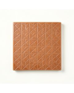 Heath Bend Uninstalled Square Decorative Tile - Terracotta (synthetic illustration; no displayed measurements)