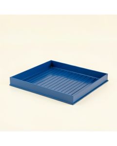 Ridge Branch Empty Under-Desk Cable Tray - Blue (synthetic illustration; no displayed measurements)