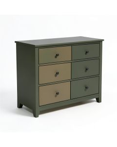 Alyssa Mid Century Modern 6 Drawer Double Dresser (synthetic illustration; no displayed measurements)