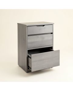 Lake Dale Freestanding Pull-Out Hamper Cabinet - Gray (synthetic illustration; no displayed measurements)