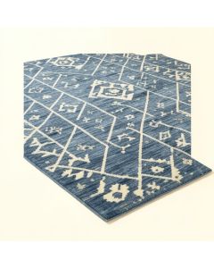 Runner Groverson Geometric Blue Area Rug (synthetic illustration; no displayed measurements)
