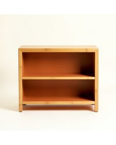 Birch Bend Low Bookcase - Terracotta (synthetic illustration; no displayed measurements)