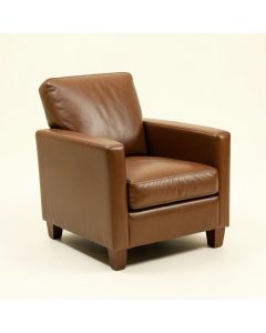 Estro 24.8 '' Wide Genuine Leather Swivel Armchair (synthetic illustration; no displayed measurements)
