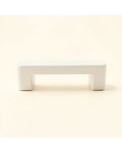 Ridge Crest Cabinet Handle Without Packaging - White (synthetic illustration; no displayed measurements)