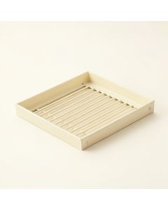 Pine Canyon Empty Under-Desk Cable Tray - Ivory (synthetic illustration; no displayed measurements)