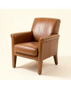 Esse Genuine Leather Upholstered Dining Chair (synthetic illustration; no displayed measurements)