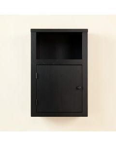 Birch Brook Wall-Mounted Entry Cabinet - Black (synthetic illustration; no displayed measurements)