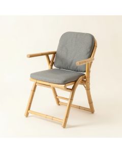 Brook Brook Folding Outdoor Chair - Gray (synthetic illustration; no displayed measurements)