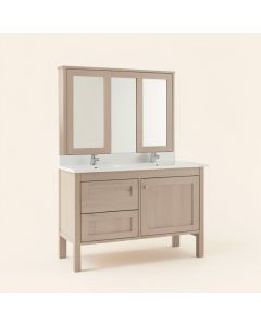 Carnrike 60 '' Wall-Mounted Double Bathroom Vanity Set (synthetic illustration; no displayed measurements)