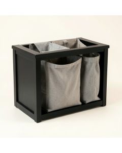 Cliff Crossing Laundry Sorting Station With Plain Removable Bags - Black (synthetic illustration; no displayed measurements)