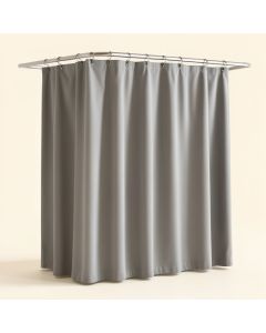Vinyl Solid Color Single Shower Curtain (synthetic illustration; no displayed measurements)