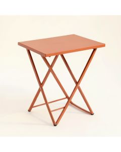 Laurel Crossing Compact Balcony Table - Terracotta (synthetic illustration; no displayed measurements)