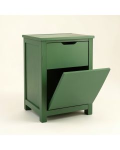 Harbor Branch Freestanding Pull-Out Hamper Cabinet - Green (synthetic illustration; no displayed measurements)