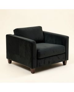 Kibby 65 '' Velvet Square Arm Loveseat (synthetic illustration; no displayed measurements)