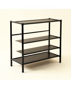 Rolling 50 Pair Shoe Rack (synthetic illustration; no displayed measurements)