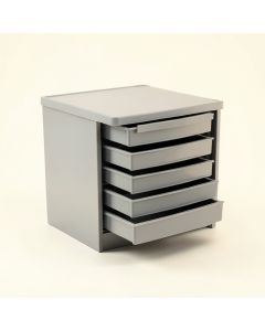 Holly Dale Small-Parts Storage Drawer Cabinet - Gray (synthetic illustration; no displayed measurements)