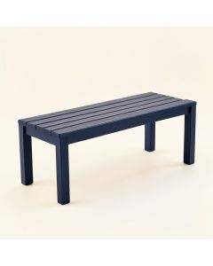 Field Bend Indoor Bench - Navy (synthetic illustration; no displayed measurements)
